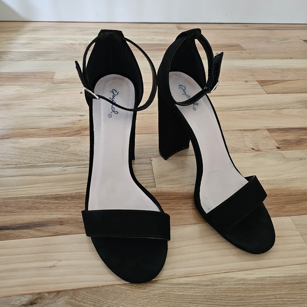 Qupid Cashmere Heels